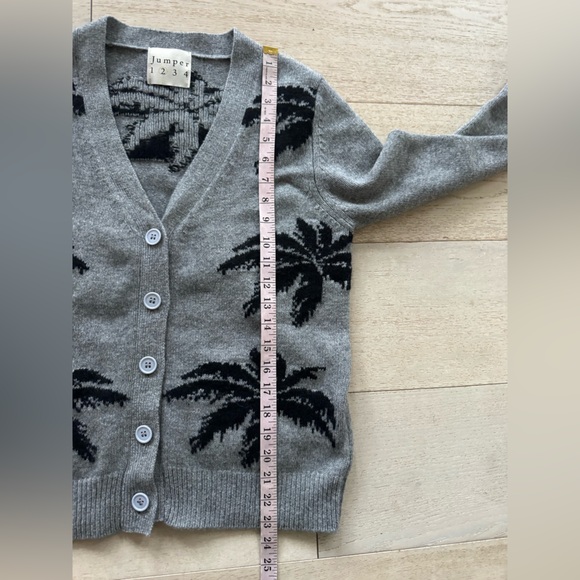 JUMPER 1234 [2] palms cardigan cashmere - Picture 3 of 6